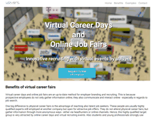 Tablet Screenshot of online-job-fairs.com